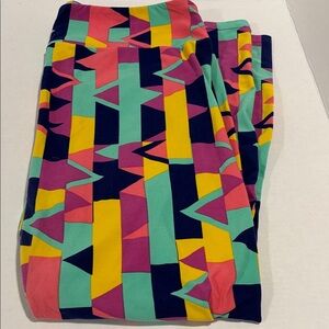 Colorful Geometric Women’s Leggings Size TC2